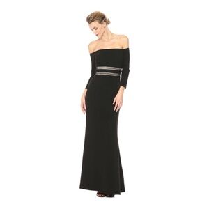 JS Collection Women's Off Shoulder Gown NWT